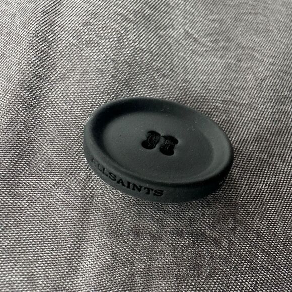 Allsaints Elle Double Breasted Grey Blazer Size US 6 UK 10 Chic Timeless Clean - Picture 9 of 12